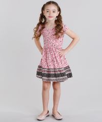 Vestido-Infantil-Estampado-Floral-Manga-Curta-Curto-Rosa-9041159-Rosa_3