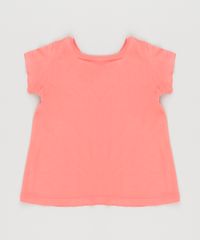 Blusa-Infantil--Dream-Big-Little-One--Manga-Curta-Decote-Redondo-Coral-9140894-Coral_2