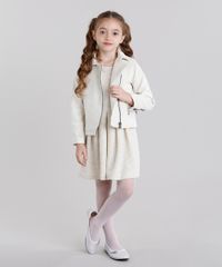Vestido-Infantil-Texturizado-Curto-Manga-Curta-Bege-Claro-8821819-Bege_Claro_3