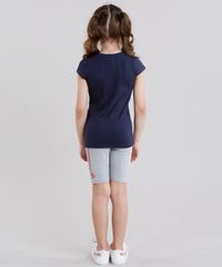 Conjunto-Infantil-de-Blusa-Foguete-Manga-Curta-Azul-Marinho---Bermuda-Estampada-em-Algodao---Sustentavel-Cinza-Mescla-9048460-Cinza_Mescla_2