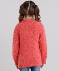 Cardigan-Infantil-em-Trico-com-Textura-Coral-8862445-Coral_2