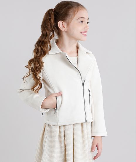 Jaqueta-Infantil-em-Suede-Manga-Longa-Bege-Claro-8905794-Bege_Claro_1