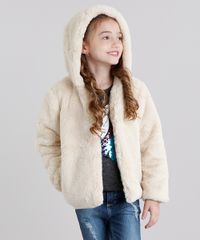 Jaqueta-Infantil-de-Pelo-com-Capuz-Bege-Claro-8906017-Bege_Claro_1