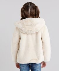 Jaqueta-Infantil-de-Pelo-com-Capuz-Bege-Claro-8906017-Bege_Claro_2