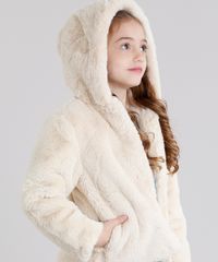 Jaqueta-Infantil-de-Pelo-com-Capuz-Bege-Claro-8906017-Bege_Claro_4