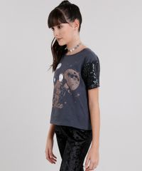 Blusa-Infantil--Space--Manga-Curta-com-Paetes-em-Algodao---Sustentavel-Chumbo-9038964-Chumbo_4