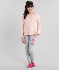 Calca-Infantil-em-Moletom--Love--Cinza-Mescla-8839296-Cinza_Mescla_3