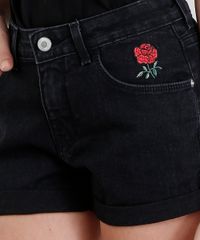 Short-Infantil-com-Bordado-Floral-Preto-9046222-Preto_4