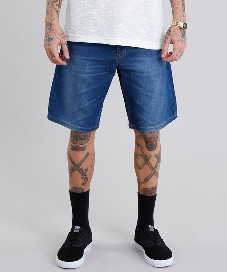 Bermuda-Jeans-Masculina-Reta-Azul-Escuro-8758315-Azul_Escuro_1