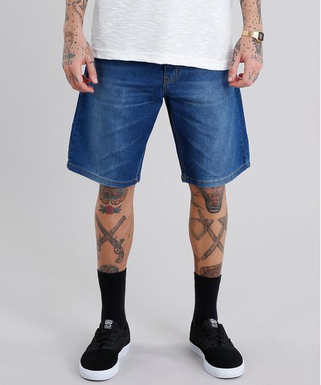 Bermuda-Jeans-Masculina-Reta-Azul-Escuro-8758315-Azul_Escuro_1