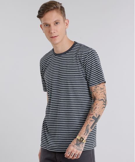 Camiseta-Masculina-Basica-Listrada-Manga-Curta-Gola-Careca-Cinza-Mescla-Escuro-8551673-Cinza_Mescla_Escuro_1