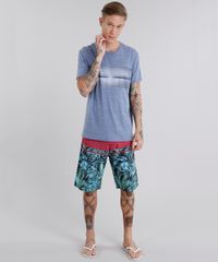 Camiseta-Masculina-com-Estampa-de-Paisagem-Manga-Curta-Gola-Careca-Azul-8959194-Azul_3