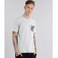 Camiseta-Masculina-com-Bolso-Estampado-de-Folhagem-Manga-Curta-Gola-Careca-Cinza-Claro-9046846-Cinza_Claro_1