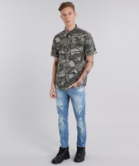 Camisa-Masculina-Estampada-Camuflada-Manga-Curta-Verde-Militar-9123428-Verde_Militar_3