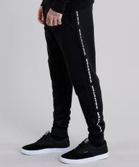 Calca-Masculina-Jogger-em-Moletom-com-Estampa-Lateral--Whatever--Preta-8938389-Preto_1