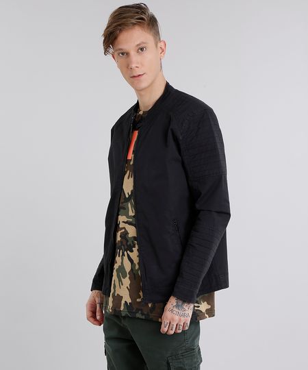 Jaqueta-Masculina-Biker-Gola-Redonda-Preta-8884213-Preto_1 Jaqueta-Masculina-Biker-Gola-Redonda-Preta-8884213-Preto_1