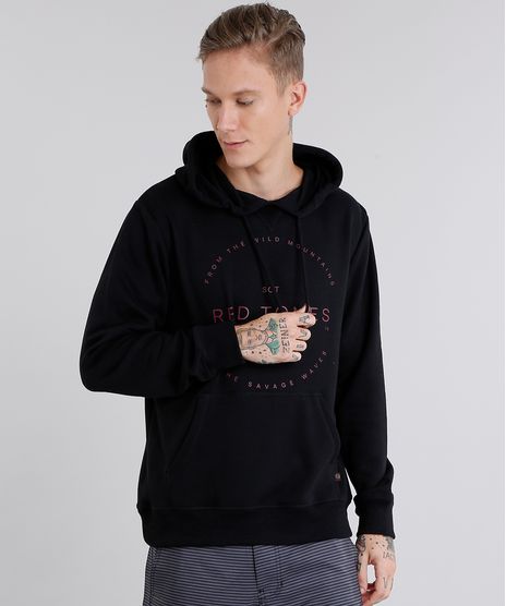 Blusao-Masculino--Red-Tones--em-Moletom-com-Capuz-Preto-8832629-Preto_1