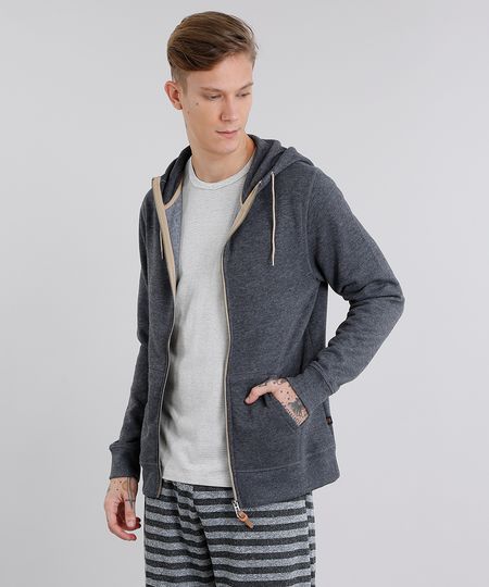 Blusao-Masculino-Basico-em-Moletom-com-Capuz-Manga-Longa-Cinza-Mescla-Escuro-8832361-Cinza_Mescla_Escuro_1