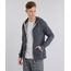 Blusao-Masculino-Basico-em-Moletom-com-Capuz-Manga-Longa-Cinza-Mescla-Escuro-8832361-Cinza_Mescla_Escuro_1