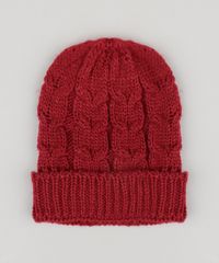 Gorro-Feminino-em-Trico-Vermelho-8754452-Vermelho_1