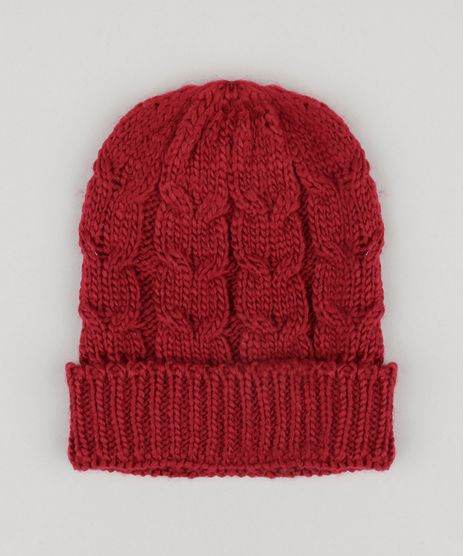 Gorro-Feminino-em-Trico-Vermelho-8754452-Vermelho_1