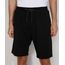 Bermuda-de-Moletom-Masculina-Relaxed-Canelada-com-Cordao-e-Bolsos-Preta-9967987-Preto_1