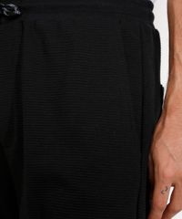 Bermuda-de-Moletom-Masculina-Relaxed-Canelada-com-Cordao-e-Bolsos-Preta-9967987-Preto_5 Bermuda-de-Moletom-Masculina-Relaxed-Canelada-com-Cordao-e-Bolsos-Preta-9967987-Preto_5