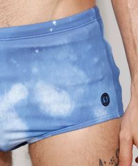 Sunga-Masculina-Estampada-Tradicional-Tie-Dye-com-Protecao-UV50--Azul-9970090-Azul_6
