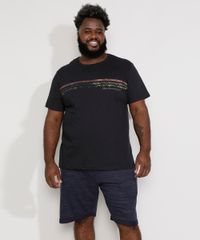 Camiseta-Masculina-Plus-Size-Manga-Curta-Gola-Careca--The-Shoreland--com-Listras-Preta-9977439-Preto_3