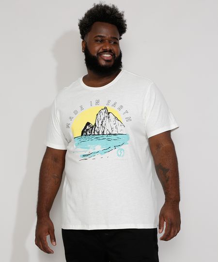 Camiseta-Masculina-Plus-Size-Manga-Curta-Gola-Careca--Made-in-Earth--Off-White-9977474-Off_White_1