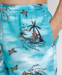 Short-Masculino-Estampado-de-Esqueletos-Surfistas-com-Cordao-e-Bolsos-Verde-Agua-9974696-Verde_Agua_2