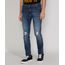 Calca-Jeans-Masculina-Skinny-com-Rasgos-Azul-Escuro-9967326-Azul_Escuro_1
