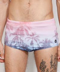 Sunga-Masculina-Estampada-Tradicional-de-Coqueiros-com-Protecao-UV50--Rosa-9977796-Rosa_5
