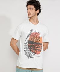 Camiseta-Masculina-Manga-Curta-Gola-Careca-Folha--Sunset-Paradise--Cinza-Mescla-Claro-9981973-Cinza_Mescla_Claro_1
