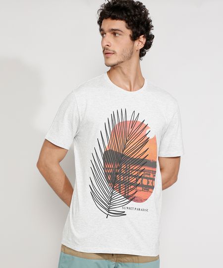Camiseta-Masculina-Manga-Curta-Gola-Careca-Folha--Sunset-Paradise--Cinza-Mescla-Claro-9981973-Cinza_Mescla_Claro_1 Camiseta-Masculina-Manga-Curta-Gola-Careca-Folha--Sunset-Paradise--Cinza-Mescla-Claro-9981973-Cinza_Mescla_Claro_1