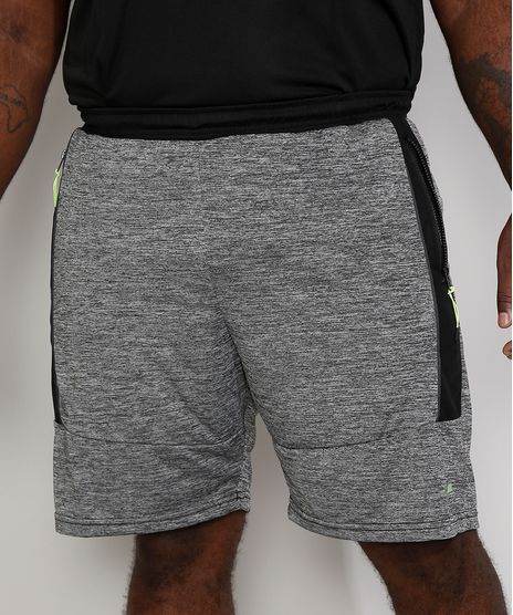 Bermuda-Masculina-Plus-Size-Esportiva-Ace-com-Bolsos-de-Ziper-Cinza-Mescla-Escuro-9968911-Cinza_Mescla_Escuro_1