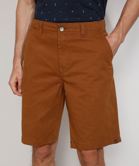 Bermuda-Masculina-de-Sarja-Reta-Chino-Caramelo-9975438-Caramelo_1