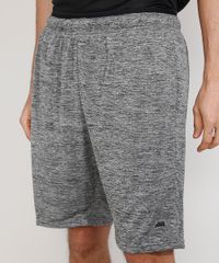 Bermuda-Masculina-Esportiva-Ace-com-Elastico-Aparente-e-Bolsos-Cinza-Mescla-9978163-Cinza_Mescla_1