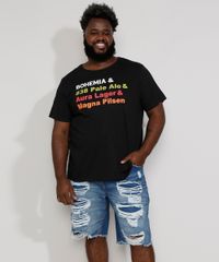 Camiseta-Masculina-Plus-Size-Manga-Curta-Gola-Careca-Bohemia-Preta-9974275-Preto_3