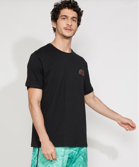 Camiseta-Masculina-Manga-Curta-Gola-Careca--Sunrise-Beach--Preta-9971734-Preto_1
