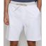 Bermuda-de-Moletom-Masculina-Relaxed-Canelada-com-Cordao-e-Bolsos-Branca-9967988-Branco_1