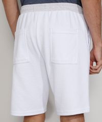 Bermuda-de-Moletom-Masculina-Relaxed-Canelada-com-Cordao-e-Bolsos-Branca-9967988-Branco_4 Bermuda-de-Moletom-Masculina-Relaxed-Canelada-com-Cordao-e-Bolsos-Branca-9967988-Branco_4