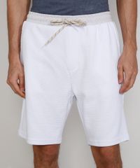 Bermuda-de-Moletom-Masculina-Relaxed-Canelada-com-Cordao-e-Bolsos-Branca-9967988-Branco_5 Bermuda-de-Moletom-Masculina-Relaxed-Canelada-com-Cordao-e-Bolsos-Branca-9967988-Branco_5