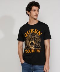 Camiseta-Masculina-Manga-Curta-Gola-Careca-da-Banda-Queen-Flocada-Preta-9981162-Preto_1