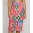 Saia-Feminina-Midi-Canelada-Estampada-de-Arara-com-Botoes-e-Fenda-Coral-9970706-Coral_1