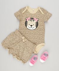 Body-Infantil-Onca-Estampado-Animal-Print-Manga-Curta-Gola-Redonda-em-Algodao---Sustentavel-Bege-8974146-Bege_3