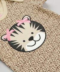 Body-Infantil-Onca-Estampado-Animal-Print-Manga-Curta-Gola-Redonda-em-Algodao---Sustentavel-Bege-8974146-Bege_4