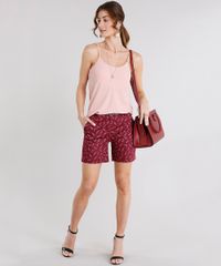 Short--Alfaiataria-Estampado-de-Folhas-com-Cinto-Vinho-8933054-Vinho_3