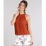 Regata-Feminina-Halter-Neck-com-Pregas-Decote-Redondo-Laranja-Escuro-8932851-Laranja_Escuro_1