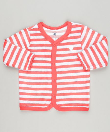 Cardigan-Infantil-em-Plush-Listrado-Manga-Longa-de-Algodao---Sustentavel-Cinza-Mescla-Claro-8812990-Cinza_Mescla_Claro_1